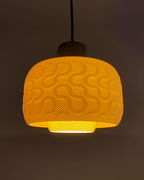 RippleMesh Seamless Pendant Lamp Shade, 3D Printed Lighting