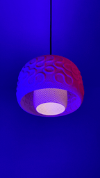 RippleMesh Seamless Pendant Lamp Shade, 3D Printed Lighting