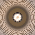 Swirl Pattern Table Lamp, 3D Printed Topographic Night Light