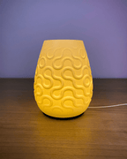Swirl Pattern Table Lamp, 3D Printed Topographic Night Light