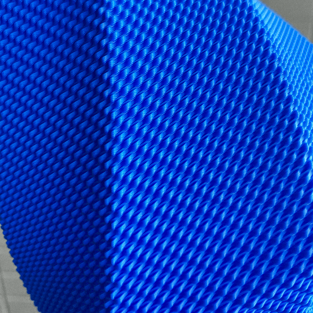 Selene Faceted Flower Vase, 3D Printed Ripple Texture Decor