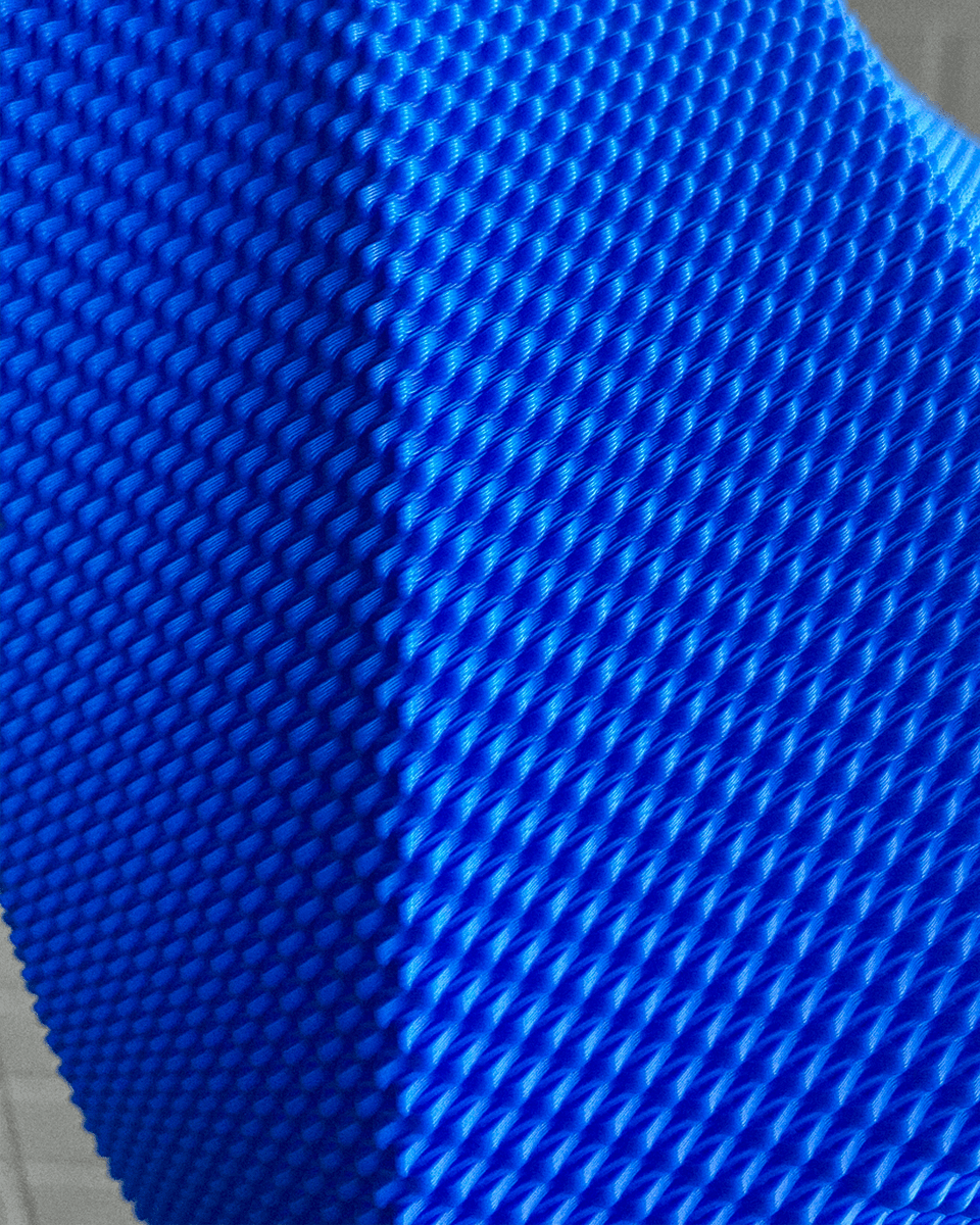 Selene Faceted Flower Vase, 3D Printed Ripple Texture Decor