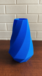 Selene Faceted Flower Vase, 3D Printed Ripple Texture Decor