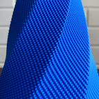 Selene Faceted Flower Vase, 3D Printed Ripple Texture Decor