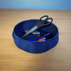Woven Stackable Desk Organizer Bowl, 3D Printed Storage