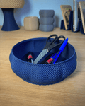 Woven Stackable Desk Organizer Bowl, 3D Printed Storage