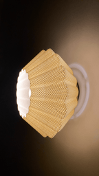 Sol Ripple Mesh Wall Lamp, 3D Printed Sunburst Sconce