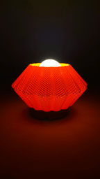 Sol Ripple Mesh Wall Lamp, 3D Printed Sunburst Sconce