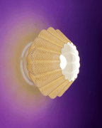 Sol Ripple Mesh Wall Lamp, 3D Printed Sunburst Sconce