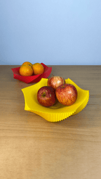 Spira Fluted Centerpiece Bowl, 3D Printed Spiral Decor Bowl