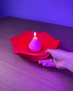 Spira Fluted Centerpiece Bowl, 3D Printed Spiral Decor Bowl