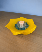 Spira Fluted Centerpiece Bowl, 3D Printed Spiral Decor Bowl