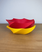 Spira Fluted Centerpiece Bowl, 3D Printed Spiral Decor Bowl