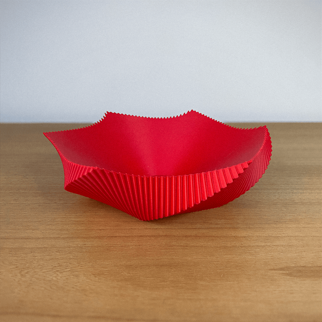 Spira Fluted Centerpiece Bowl, 3D Printed Spiral Decor Bowl