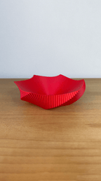 Spira Fluted Centerpiece Bowl, 3D Printed Spiral Decor Bowl