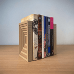 Topographic Bookend Pair, 3D Printed Contour Book Ends