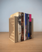 Topographic Bookend Pair, 3D Printed Contour Book Ends