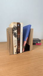 Topographic Bookend Pair, 3D Printed Contour Book Ends