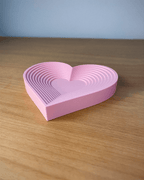 Contour Heart Trinket Tray, 3D Printed Ring Dish