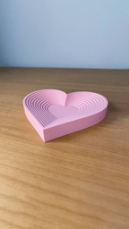 Contour Heart Trinket Tray, 3D Printed Ring Dish