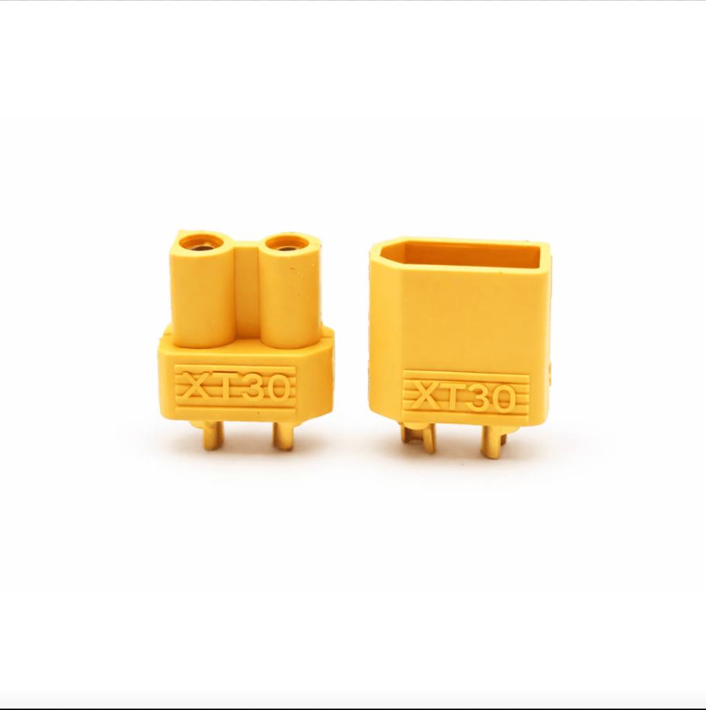 XT30 Power Connector Pair (Male + Female, 30A High Current) - OzFDM