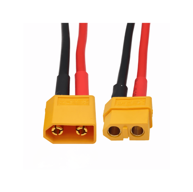 XT60 Power Connector Pair with Pre - Soldered Leads (Male & Female, 60A) - OzFDM
