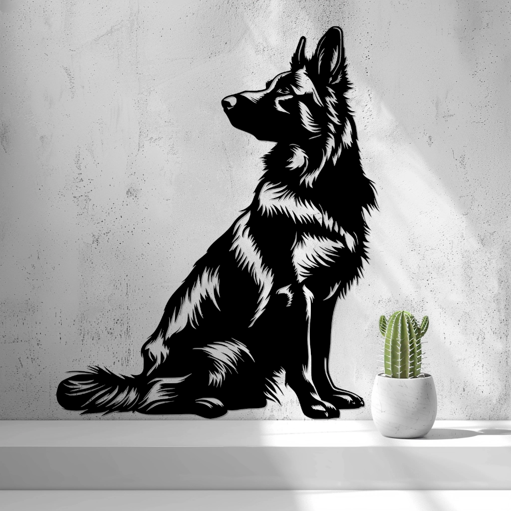2d German Shepherd (Sheepdog) Wall Art