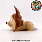Flexi Sheltie Dog Toy, 3D Printed Articulated Fidget Puppy