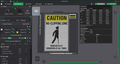 No-Clipping Zone Caution Sign, 3D Printed Gamer Wall Decor