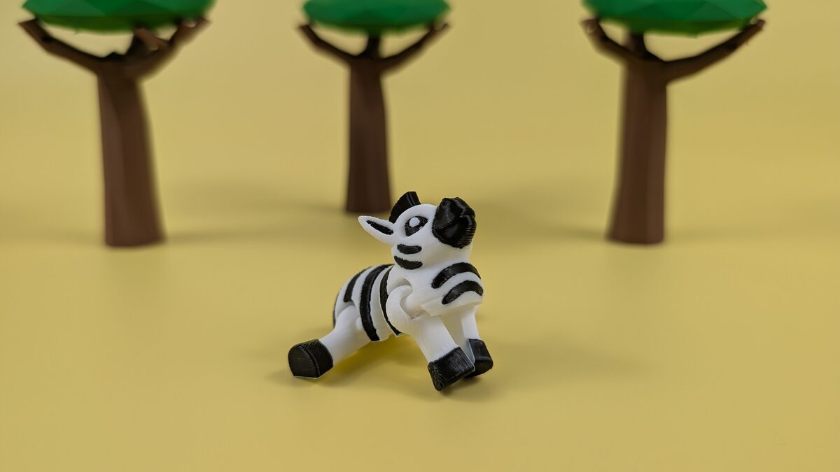 Zebra - Articulated Keychain Figure