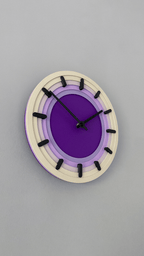 Topo Contour Wall Clock, 3D Printed Topographic Decor