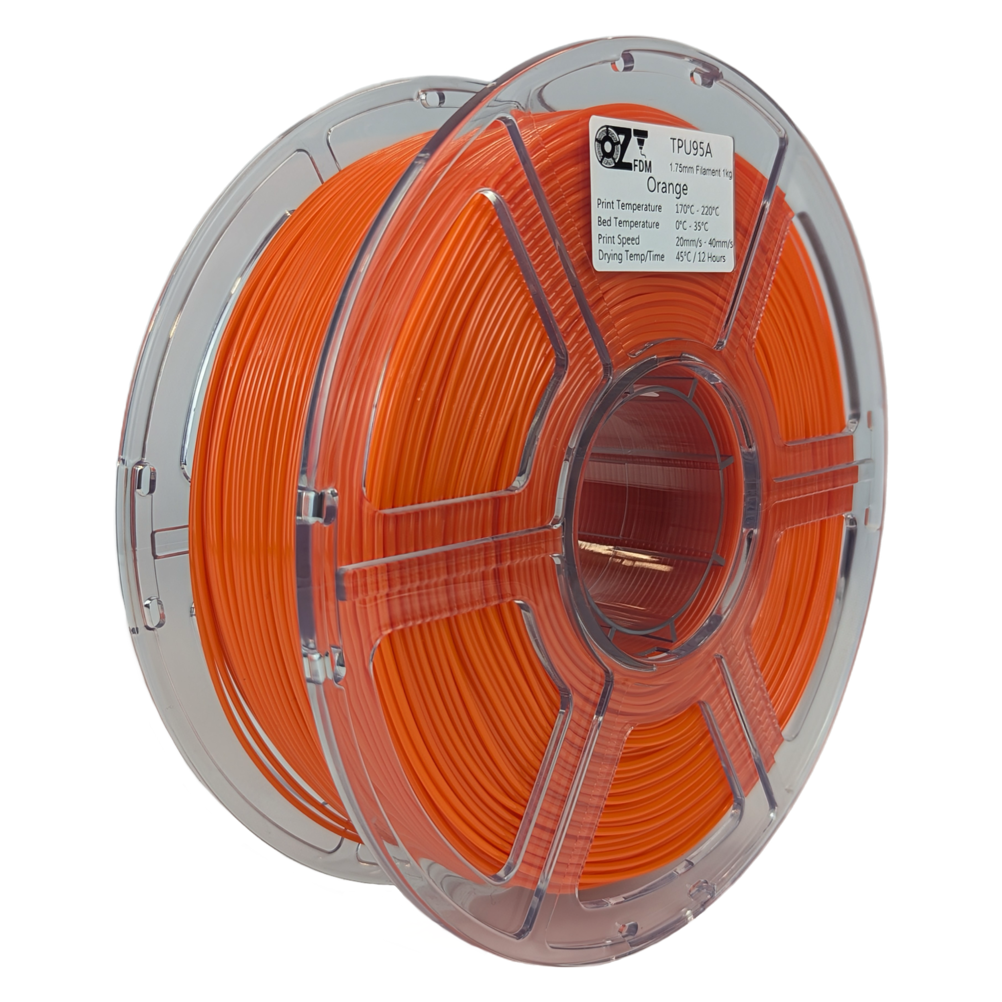 OzFDM TPU95A 3D Printing Filament 1.75mm 1KG