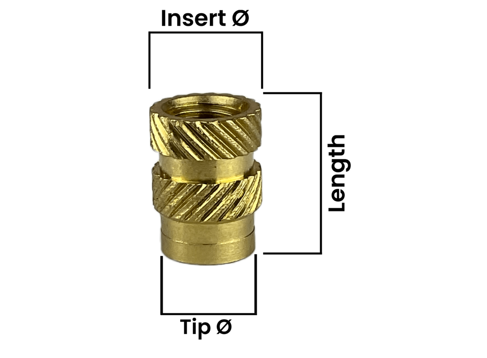 High Quality Knurled Brass Threaded Heat Inserts for 3D Printing