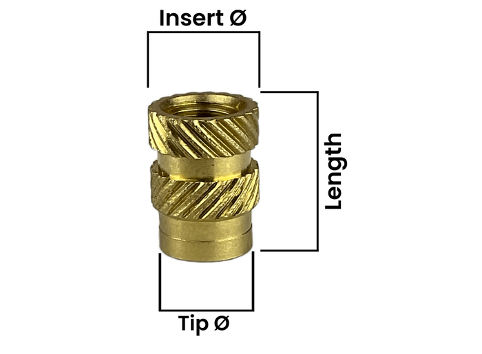 High Quality Knurled Brass Threaded Heat Inserts for 3D Printing
