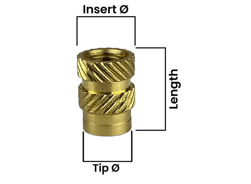 High Quality Knurled Brass Threaded Heat Inserts for 3D Printing