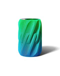 Twisted Wave Ripple Vase, 3D Printed PETG Home Decor