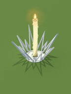Starburst Spike Candle Holder, 3D Printed Christmas Decor
