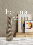 Helix Spiral Vase, 3D Printed Fluted Bauhaus Home Decor