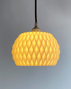 Wavy Lattice Pendant Lamp Shade, 3D Printed Ceiling Light