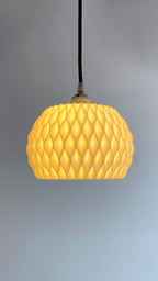 Wavy Lattice Pendant Lamp Shade, 3D Printed Ceiling Light