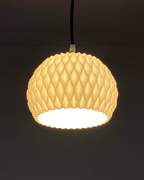 Wavy Lattice Pendant Lamp Shade, 3D Printed Ceiling Light
