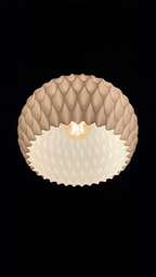 Wavy Lattice Pendant Lamp Shade, 3D Printed Ceiling Light