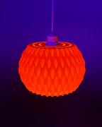Wavy Lattice Pendant Lamp Shade, 3D Printed Ceiling Light