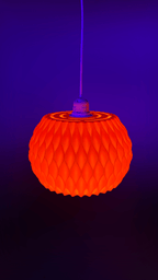 Wavy Lattice Pendant Lamp Shade, 3D Printed Ceiling Light