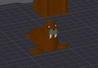 Walrus & Seal Articulated Keychain Figures, 3D Printed Fidget Toy