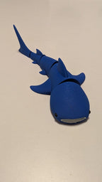 Articulated Whale Shark Figure, 3D Printed Fidget Toy