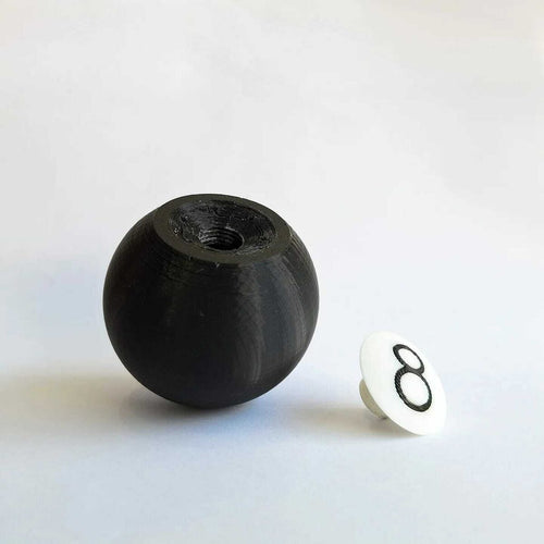 8 Ball Salt Shaker, 3D Printed Billiard Ball Novelty Container