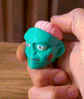Zombie Head Clicker, 3D Printed Halloween Fidget Toy