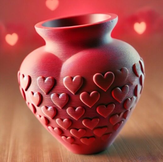 Valentine’s Heart Vase