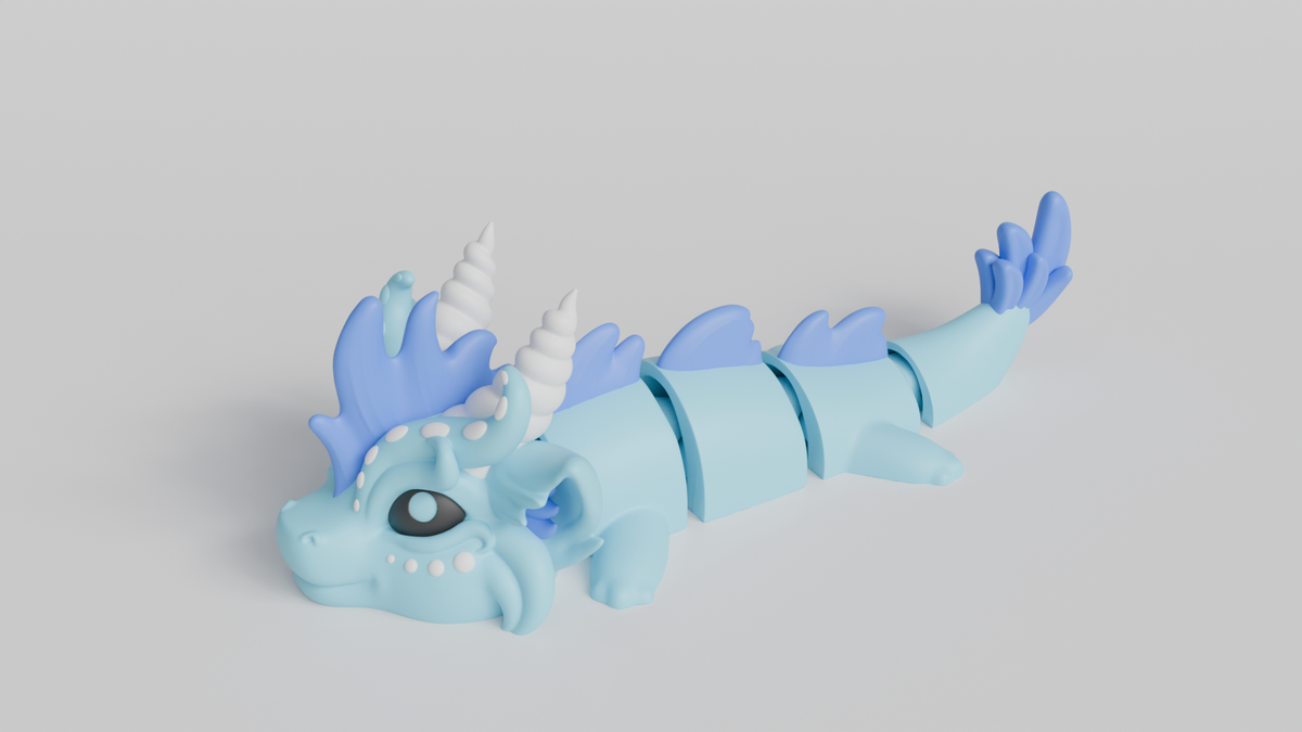 Wind Dragon - Articulated Keychain Figure